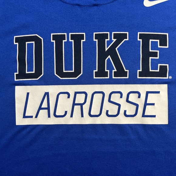 Vintage‎ Duke Blue Devils Lacrosse Shirt Mens XX Large Blue Nike Team NCAA Logo - Picture 3 of 10